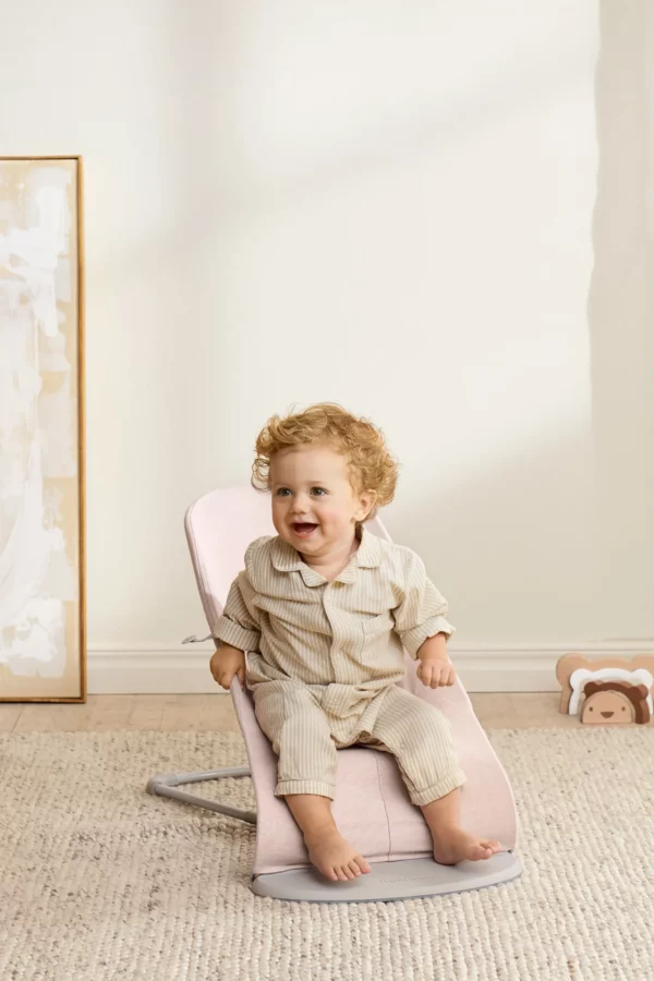 BabyBjörn Ležaljka za bebe Bliss - Mélange, Light Pink, Woven - Image 7