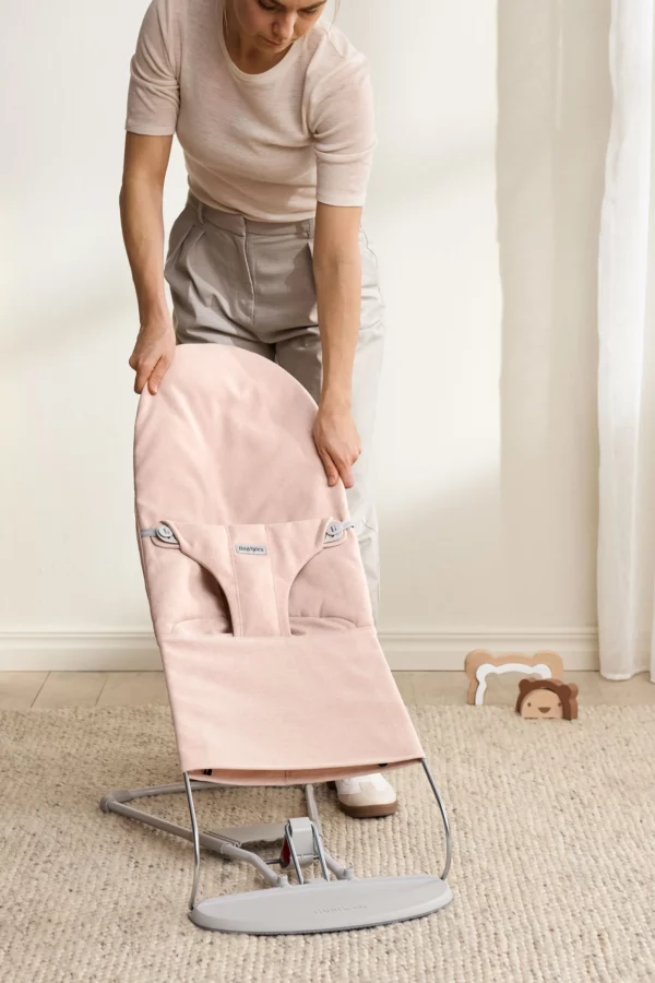 BabyBjörn Ležaljka za bebe Bliss - Mélange, Light Pink, Woven - Image 8