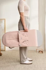 BabyBjörn Ležaljka za bebe Bliss - Mélange, Light Pink, Woven - Image 9