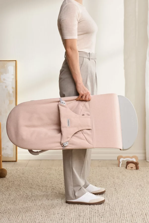 BabyBjörn Ležaljka za bebe Bliss - Mélange, Light Pink, Woven - Image 9