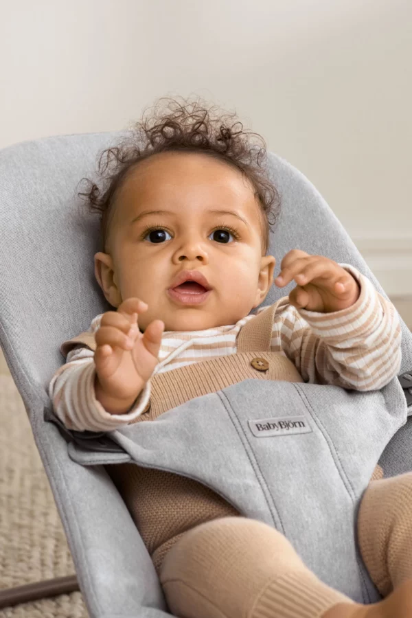 BJ00622903 BabyBjörn Ležaljka za bebe Bliss - Mélange, Light Gray, Woven - Image 4