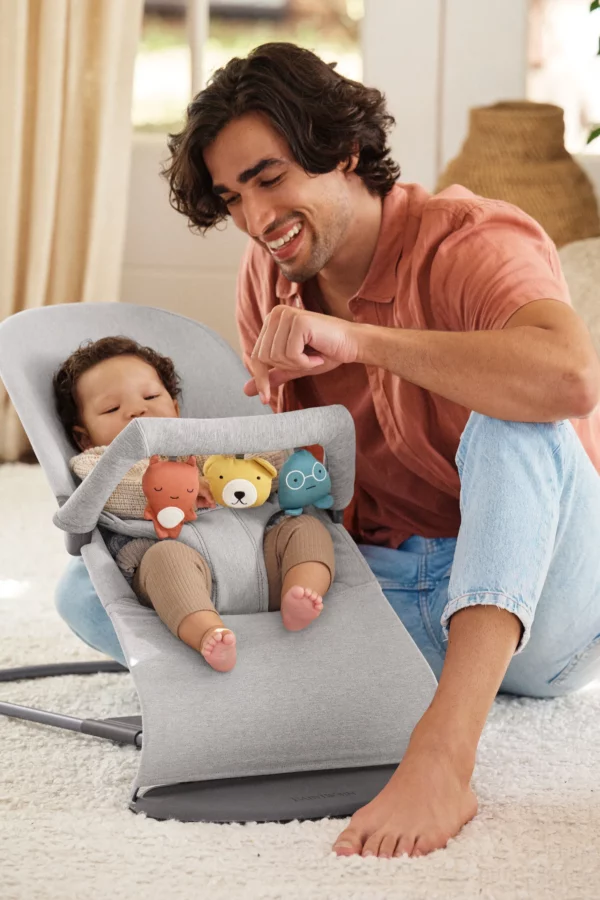 BJ00622912 BabyBjörn Ležaljka za bebe Bliss - Mélange, Light Gray, Woven - Image 2