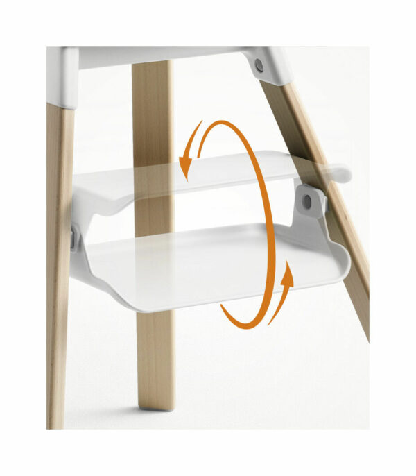 Clikk_Natural_White_Cnfg-1_FootresRotation_eCom Stokke Clikk Hranilica Stolica - White - Image 3