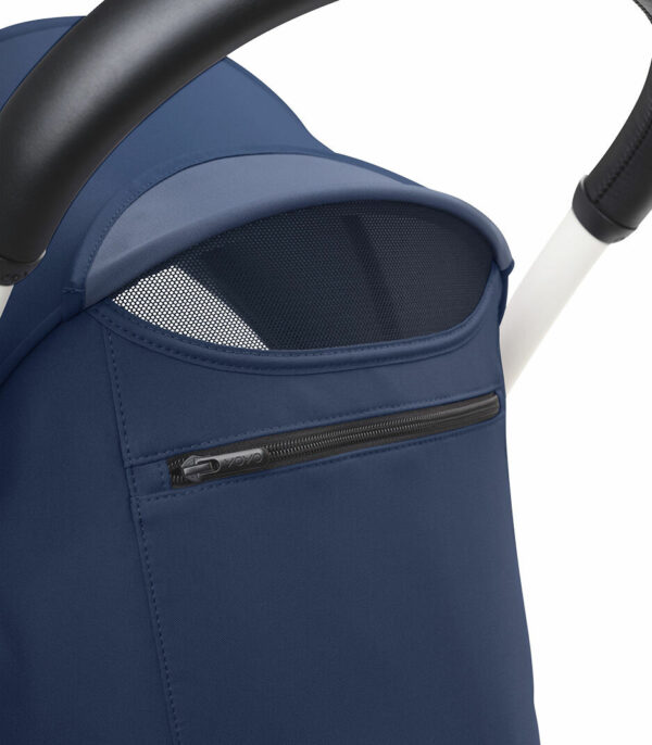YOYO3_6PLUS_AirFrance_WhiteFrame_Canopy rear-window open_Close-up_A8 Stokke YOYO³ kolica od 6 mjeseci - Black/Air France Blue - Image 7