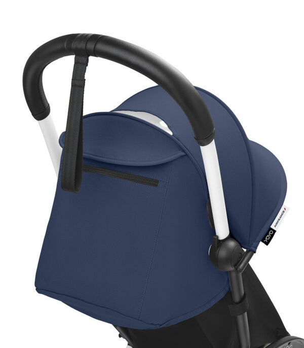 YOYO3_6PLUS_AirFrance_WhiteFrame_HandleBar_Close-up_0366 Stokke YOYO³ kolica od 6 mjeseci - Black/Air France Blue - Image 5