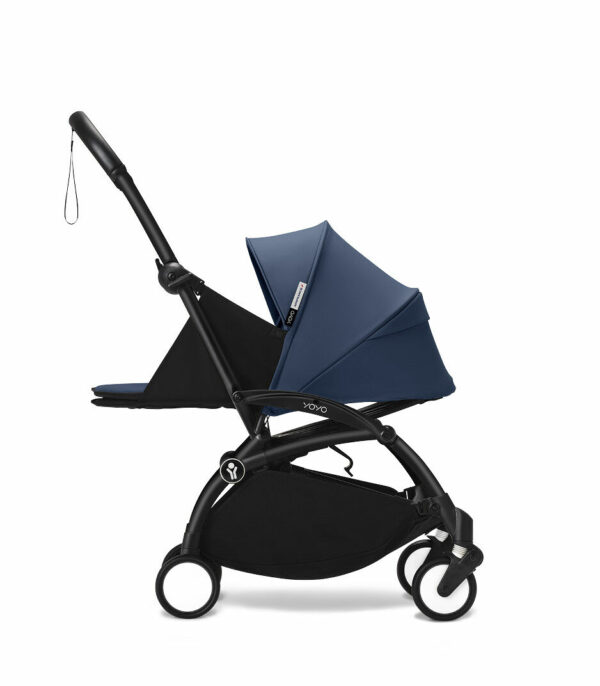 Stokke YOYO³ kolica i sklopiva košara – Black/Air France Blue - Image 8