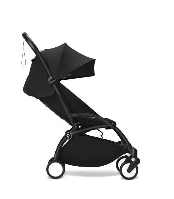 YOYO3_Black_6PLUS_BlackFrame_Profile_Ext canopy_reclined pos_0102 Stokke YOYO³ kolica od 6 mjeseci - Black/Black (GRATIS Color Pack) - Image 2