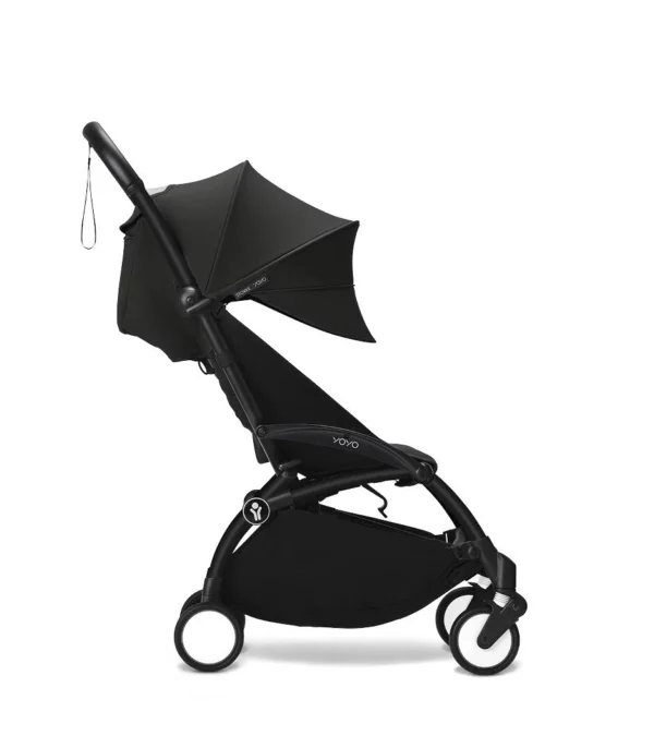 YOYO3_Black_6Plus_Ext Canopy_BlackFrame_Profile_0042_eCom Stokke YOYO³ kolica od 6 mjeseci - Black/Black (GRATIS Color Pack) - Image 9