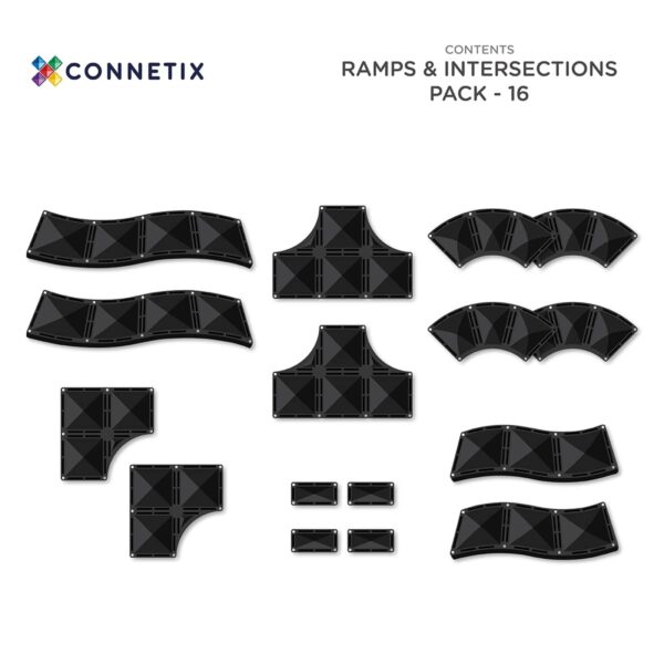 Connetix Tiles Roads- Rampe i raskrsnice (16 kom) - Image 13