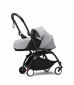 Stokke YOYO³ kolica i sklopiva košara za novorođenčad – Black/Stone