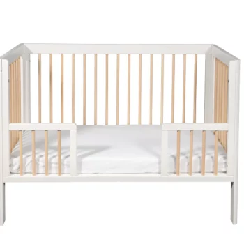 Troll Nursery zaštitna ograda za dječiji krevetić Lukas Junior 120x60cm - White/Wax