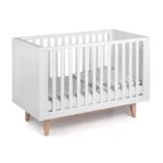 Troll Nursery dječiji krevetić - Scandy 120x60cm - White/Natural Legs