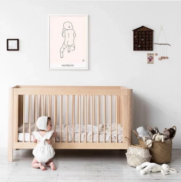 Troll Nursery dječiji krevetić / krevet - Sun 140x70cm - White - Image 3