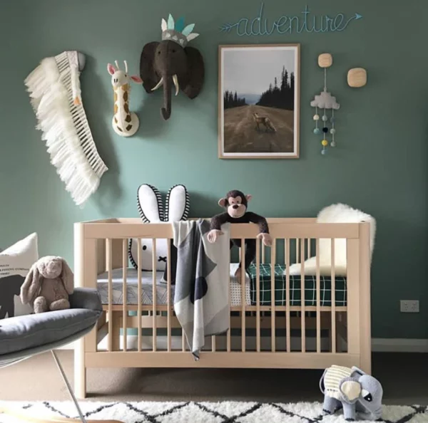 Troll Nursery dječiji krevetić - Sun 120x60cm - Natural - Image 2