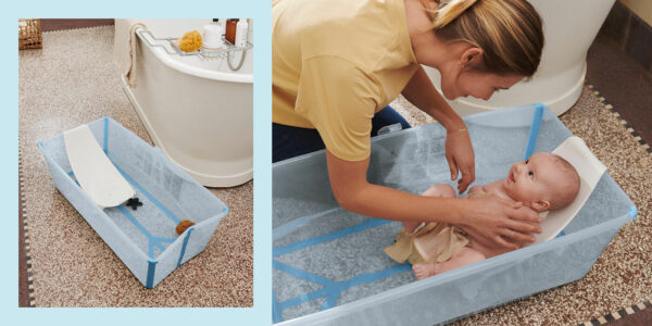 Stokke Flexi Bath kadica X-Large Ocean Blue + GRATIS Potpora za novorođenče - Image 7