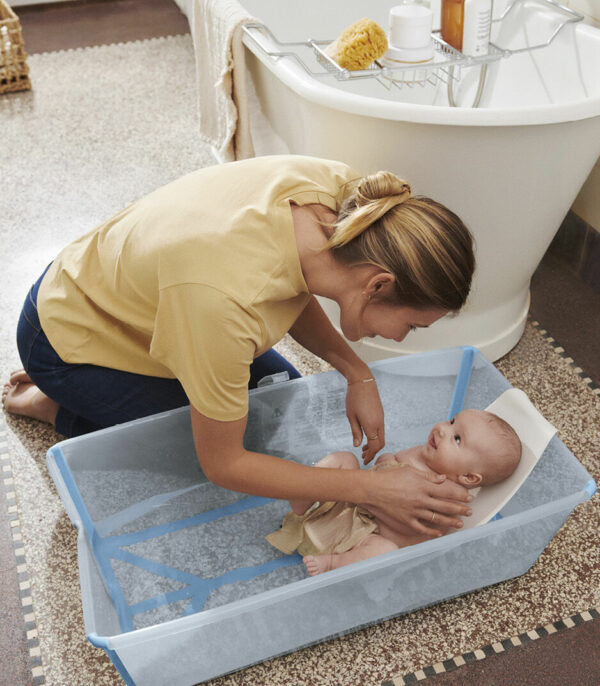 Stokke Flexi Bath kadica X-Large Ocean Blue + GRATIS Potpora za novorođenče - Image 2