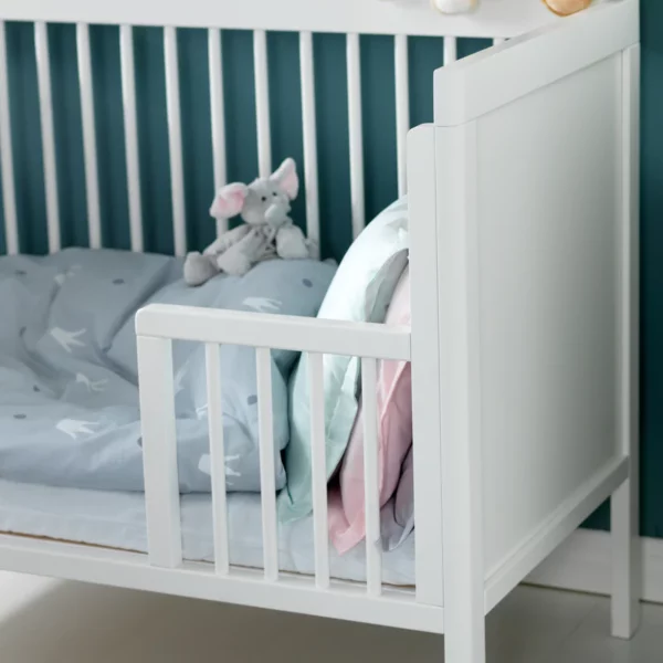 Troll Nursery zaštitna ograda za dječiji krevetić Lukas Junior 120x60cm - White - Image 2