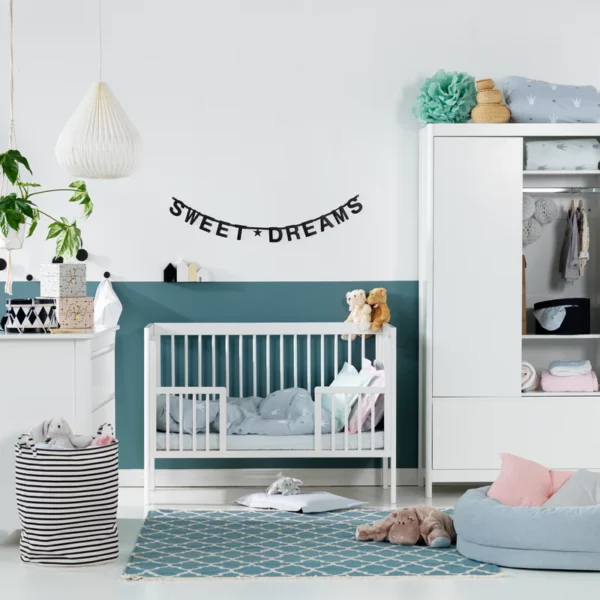 Troll Nursery dječiji krevetić - Lukas Sofa Trio (3u1) 120x60cm - White - Image 2