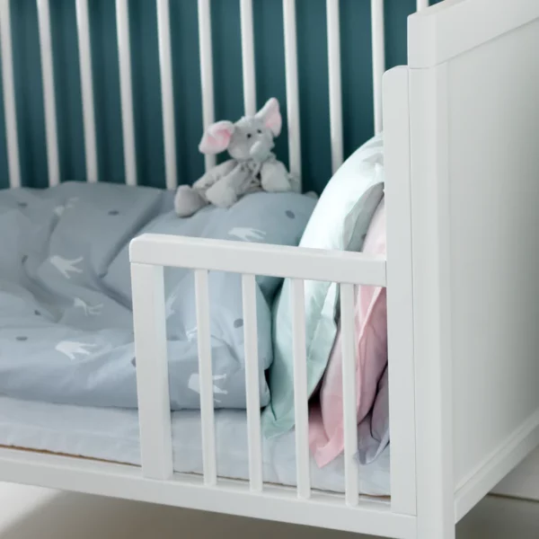 Troll Nursery dječiji krevetić - Lukas Sofa Trio (3u1) 120x60cm - White - Image 7