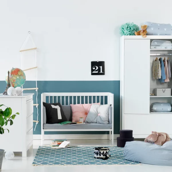 Troll Nursery dječiji krevetić - Lukas Sofa Trio (3u1) 120x60cm - White - Image 6