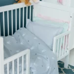 Troll Nursery dječiji krevetić Lukas Sofa Trio (3u1) i GRATIS zaštitna ograda 120x60cm White - Image 4