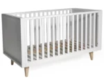 Troll Nursery dječiji krevetić / krevet - Scandy 140x70cm - White/Natural Legs - Image 6