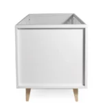 Troll Nursery dječiji krevetić / krevet - Scandy 140x70cm - White/Natural Legs - Image 7