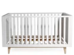 Troll Nursery dječiji krevetić / krevet - Scandy 140x70cm - White/Natural Legs - Image 4