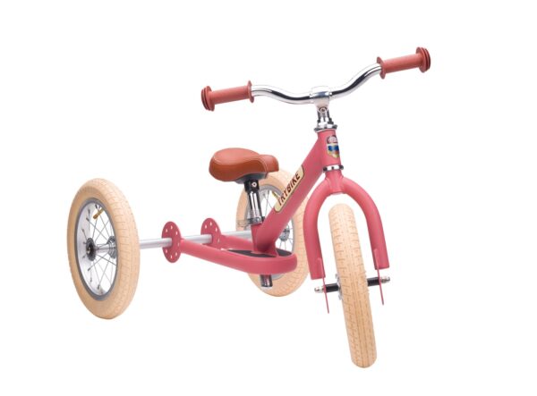 Trybike Tricikl i balans bicikl – Steel Vintage Pink Matt - Image 3