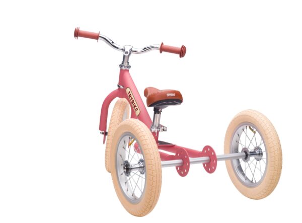 Trybike Tricikl i balans bicikl – Steel Vintage Pink Matt - Image 13