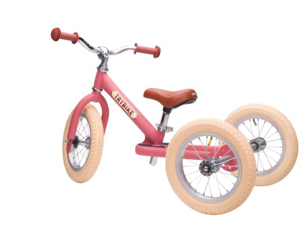 Trybike Tricikl i balans bicikl – Steel Vintage Pink Matt - Image 12