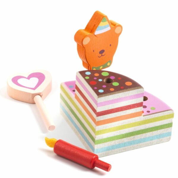 Djeco drvena rođendanska torta - Happy Birthday - Image 4