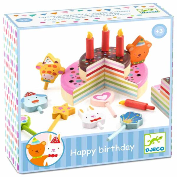 Djeco drvena rođendanska torta - Happy Birthday - Image 2