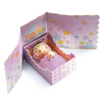 Djeco Tinyly lutkice Violet&Star u kutiji – spavaća sobica