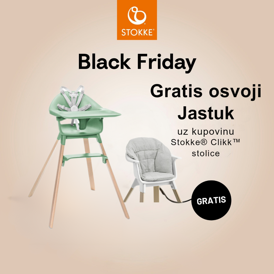 1731615217597 Stokke Clikk Hranilica Stolica - Clover Green + GRATIS Stokke Clikk jastuk - Image 1