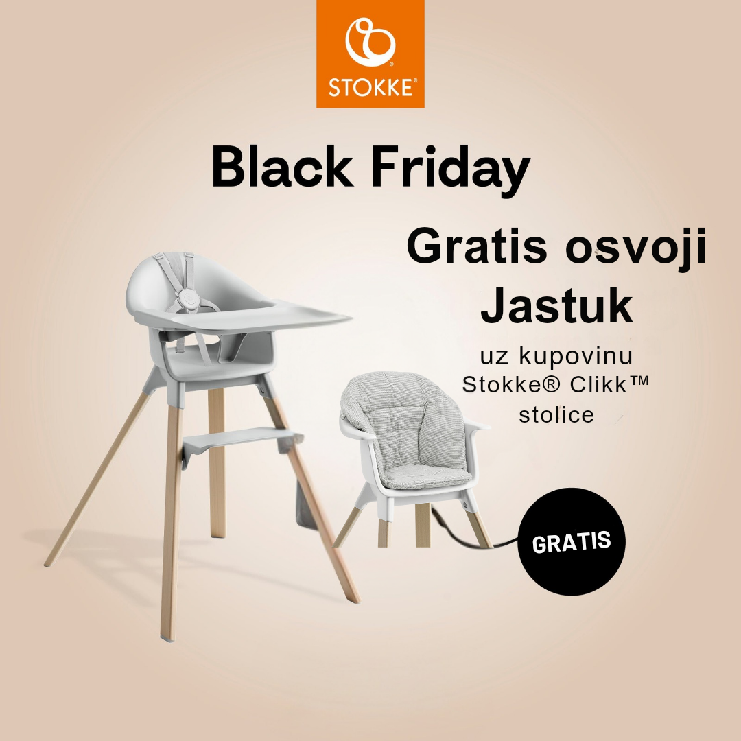 1731621546908 Stokke Clikk Hranilica Stolica - Cloud Grey +GRATIS Stokke Clikk jastuk - Image 1