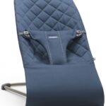 BabyBjörn Ležaljka za bebe Bliss - Classic quilt, Midnight Blue, Woven