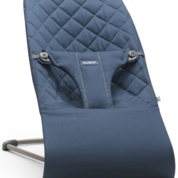 BabyBjörn Ležaljka za bebe Bliss - Classic quilt, Midnight Blue, Woven