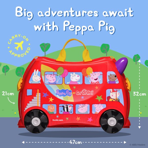Extra01 Trunki dječiji kofer 3u1 – Peppa Pig Party Bus - Image 2