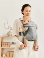 BabyBjörn Nosiljka za bebe Mini - Light Grey, 3D Jersey - Image 10