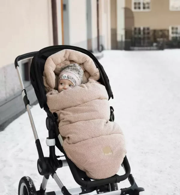 Elodie Zimska vreća za kolica, Pink Bouclé - Image 5