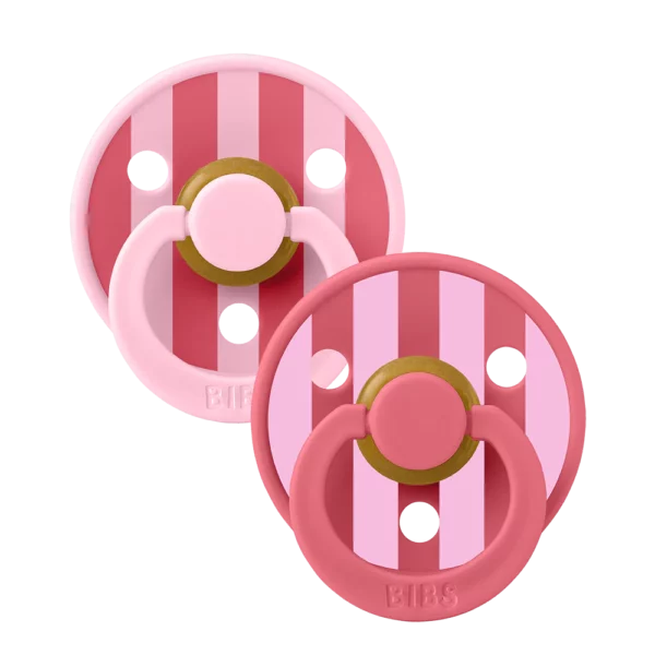 11022101_5713795267583_BIBS_Studio_COLOUR_PACK_Rnd_Latex_S1_Block_BabyPinkCoralMix_1000x1000_ad87b559-af09-42c4-ae6f-a7e7962b5dbd BIBS cucle Studio colour Block Pink Coral - 2kom (6-18m) - Image 1