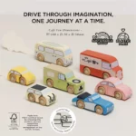 Le Toy Van Set drvenih autića - Vintage - Image 4