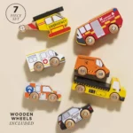 Le Toy Van Drveni spasilački set – vozila i helikopter - Image 2