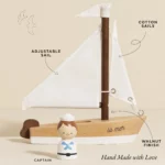 Le Toy Van Drvena jedrilica s kapetanom – La Mer - Image 2