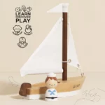 Le Toy Van Drvena jedrilica s kapetanom – La Mer - Image 3
