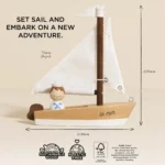 Le Toy Van Drvena jedrilica s kapetanom – La Mer - Image 4