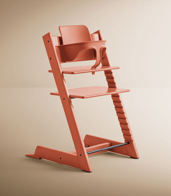TrippTrapp styled styled Terracotta 240116-02_eCom Stokke Tripp Trapp Hranilica Stolica + Ogradica Baby Set - Terracotta/Terracotta - Image 2