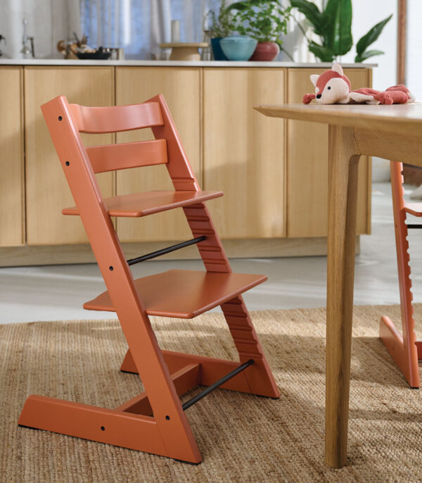 TrippTrapp_Terracotta_240131-5584_eCom Stokke Tripp Trapp Hranilica Stolica + Ogradica Baby Set - Terracotta/Terracotta - Image 4