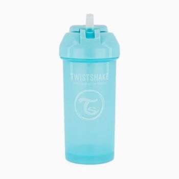 Twistshake Bočica sa slamkom 360ml 6m+ Pastelno plava